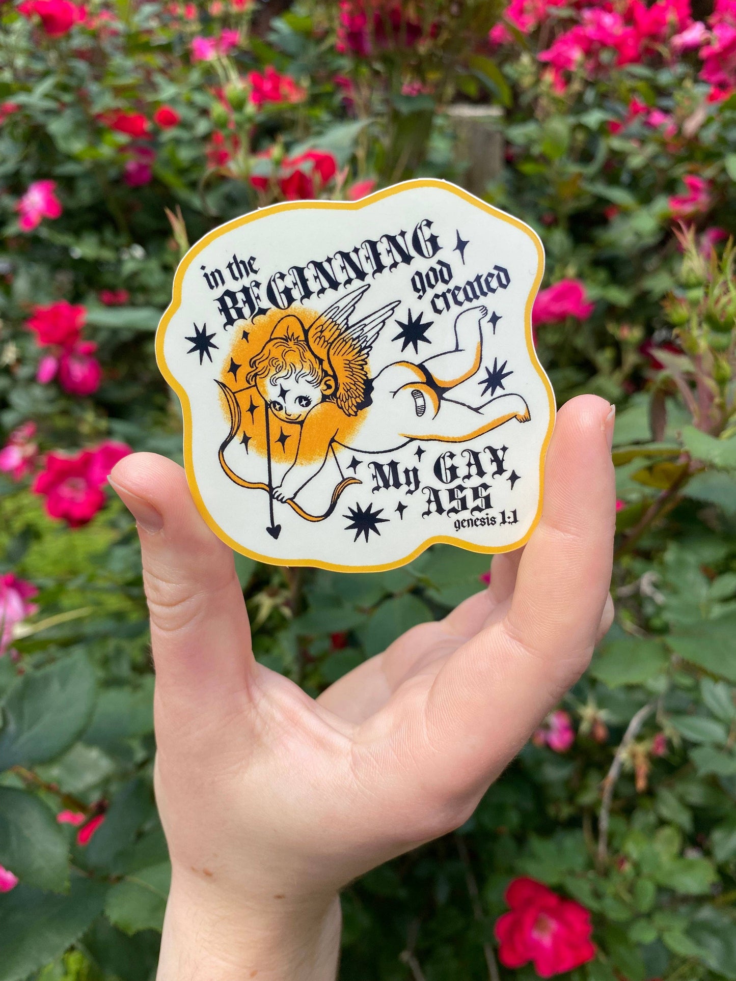 Genesis 1:1 Angel Sticker