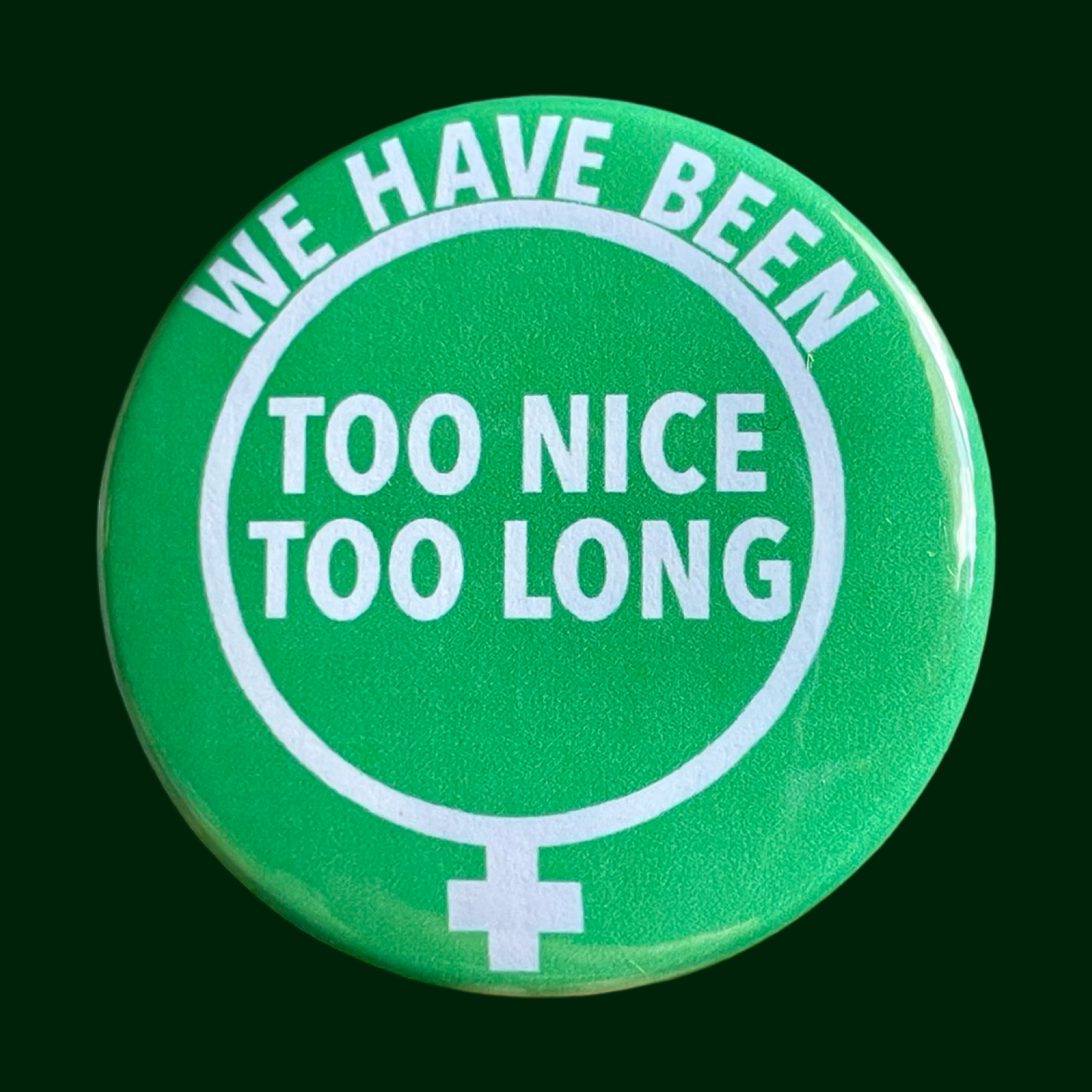 Too Nice Too Long Vintage Pin