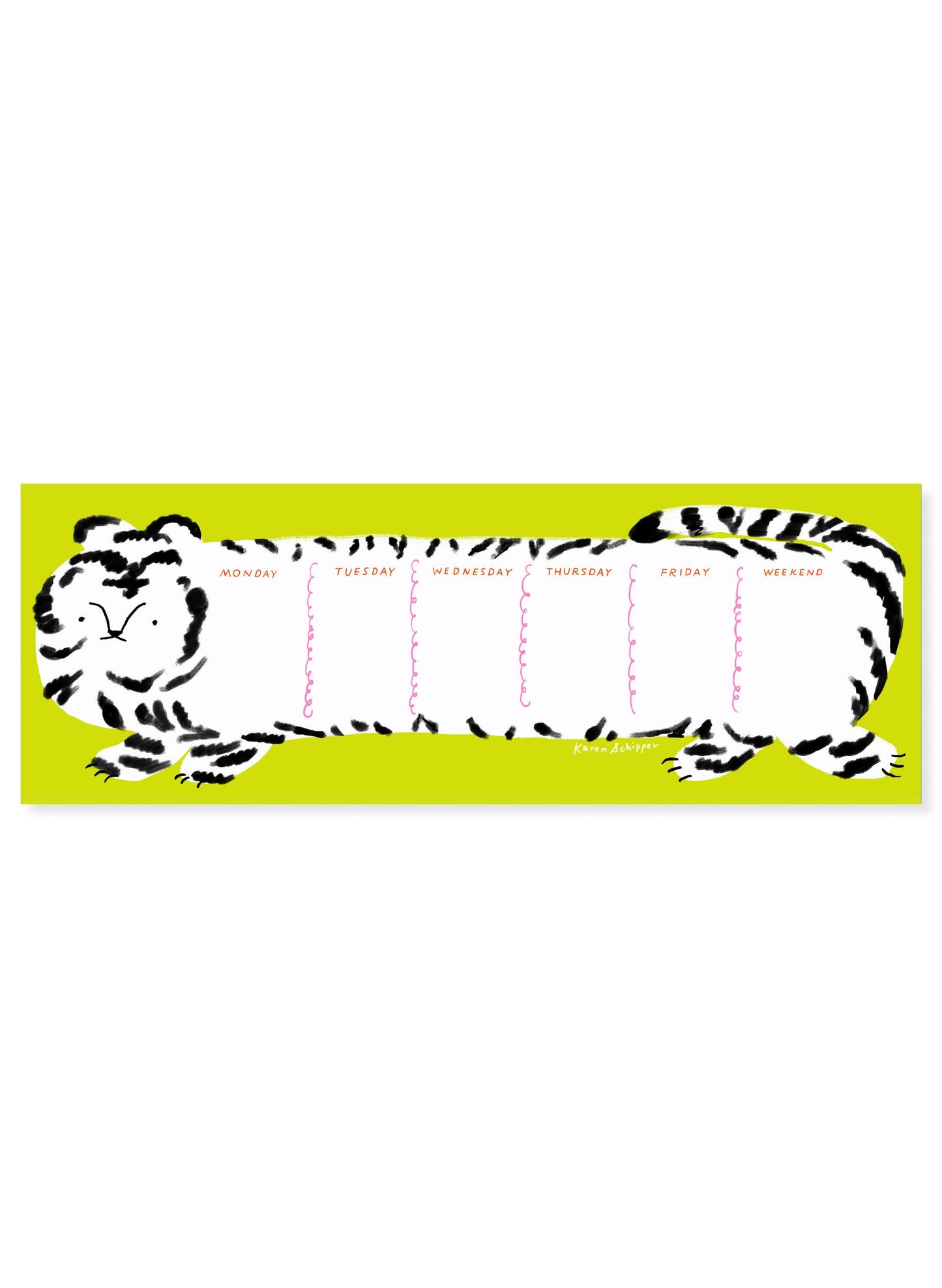 Tilda Tiger Desk Planner
