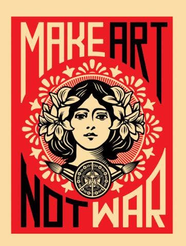 Postcard - Make Art Not War