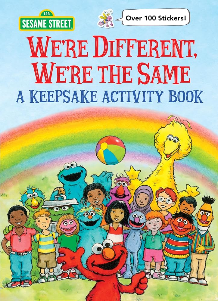 We're Different, We're the Same A Keepsake Activity Book (Sesame Street) cover image