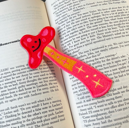 Mushroom Embroidered Bookmark/Patch