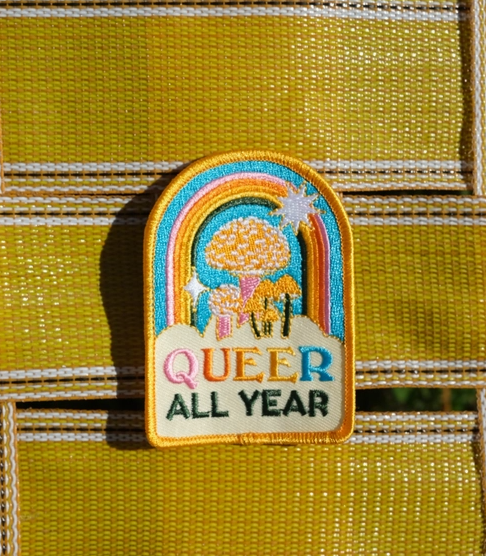 Queer All Year Iron-On Patch