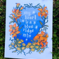 My Heart is a Blue Ridge Mountain Riso Print