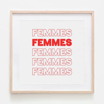Femmes Art Print