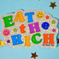 Eat The Rich Glitter Sticker
