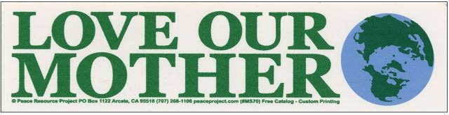 Love Our Mother Sticker