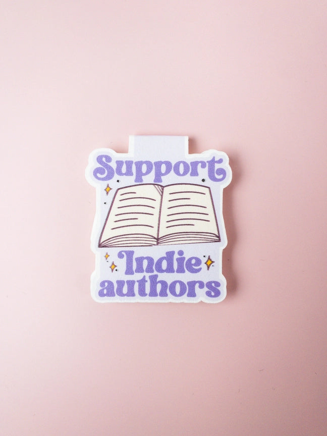 "Support Indie Authors" Magnetic Bookmark