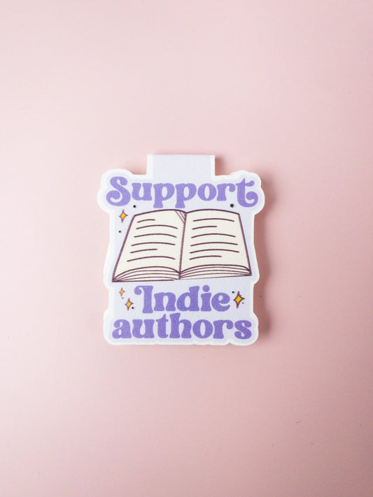 "Support Indie Authors" Magnetic Bookmark