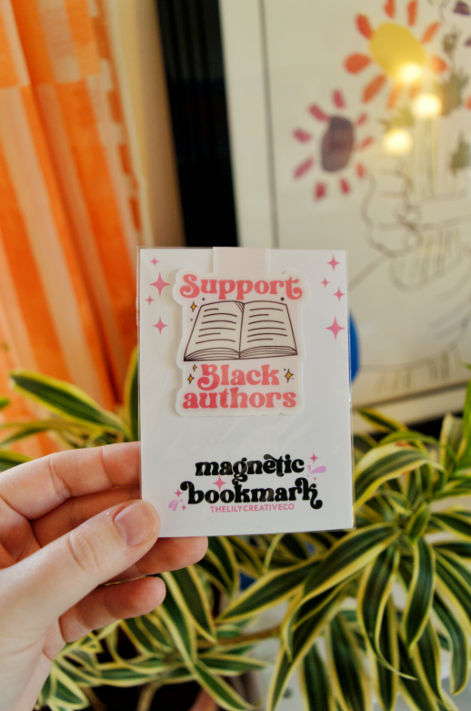 "Support Black Authors" Magnetic Bookmark