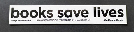Books Save Lives Sticker