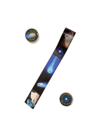 Maltese in Space Washi Tape