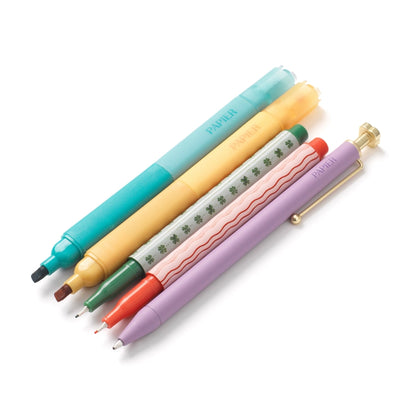 Mixed Pen & Highlighter Set of 5