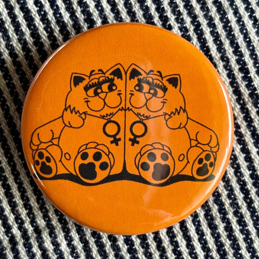 Sapphic Cats Vintage Pin