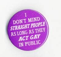 Button - I Don't Mind Straight People