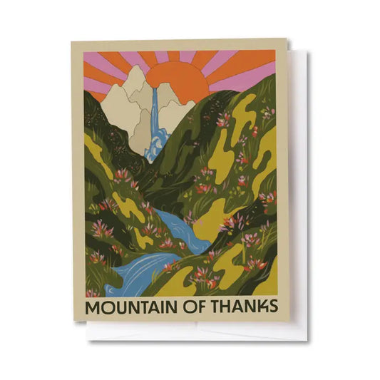 Mountain of Thanks Greeting Card